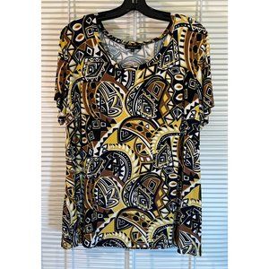 Lafayette 148 New York Pablo Picasso Top, Size 2X, Like New